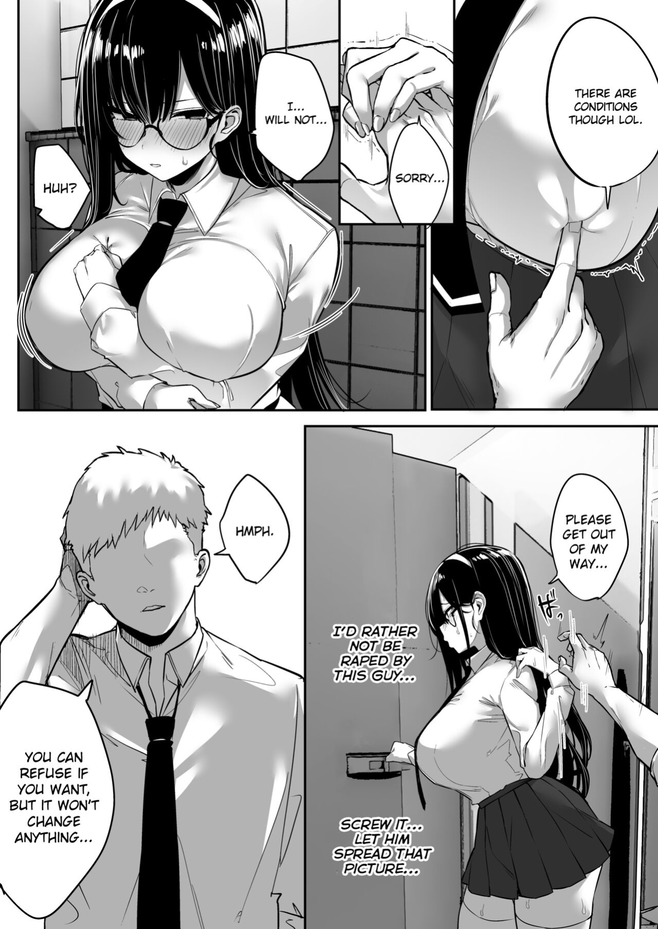[Ofuton de Suyaa (Mitsudoue)] Kiyowa na Kanojo wa Nagasare Netorare | Weak-willed Girlfriend Swept Away and NTR'ed. {brolen}