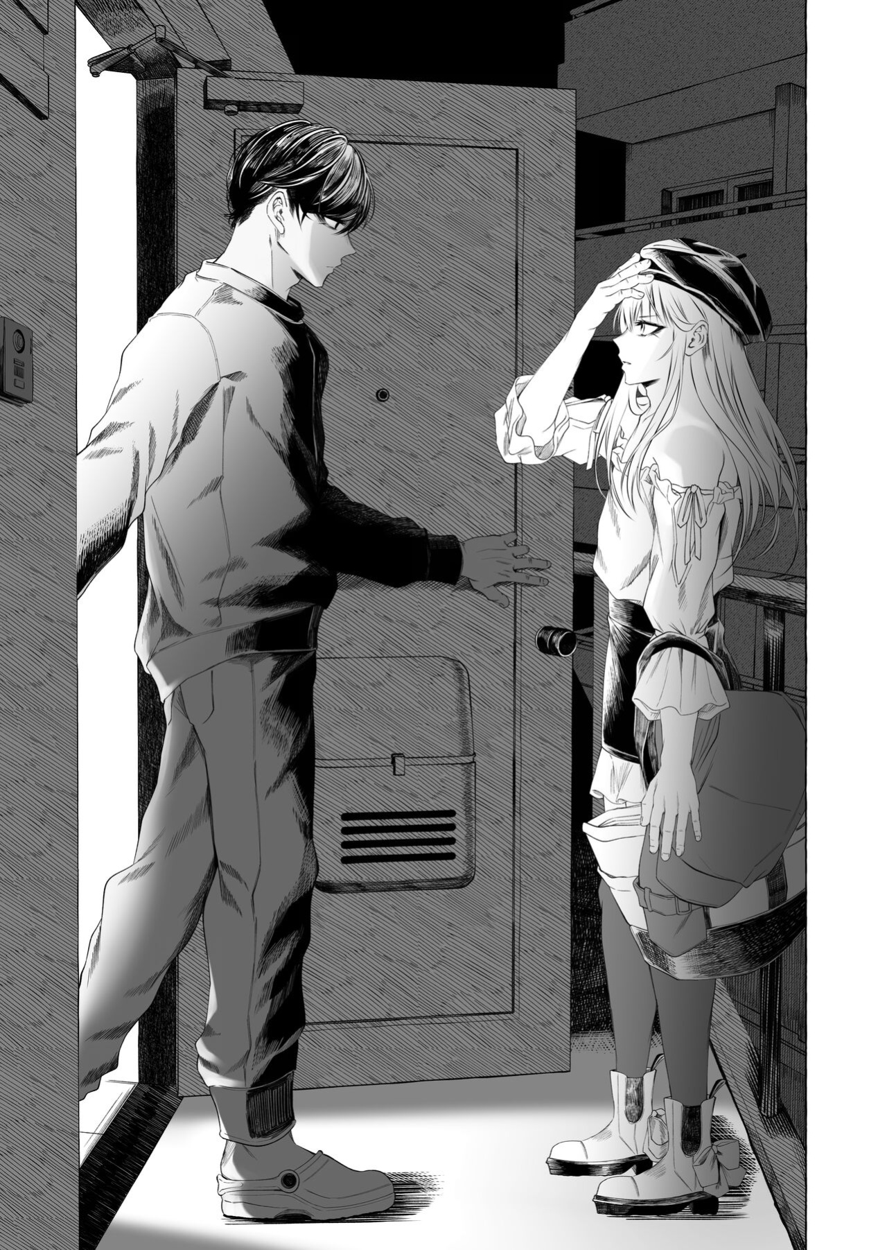 [Kaochuu Kingdom (Sisei)] Josou DeliHeal Yondara, Kaisha no Joushi ga Kita. | My Boss is a Cross-dressing Call Girl. [Danke fürs Lesen]
