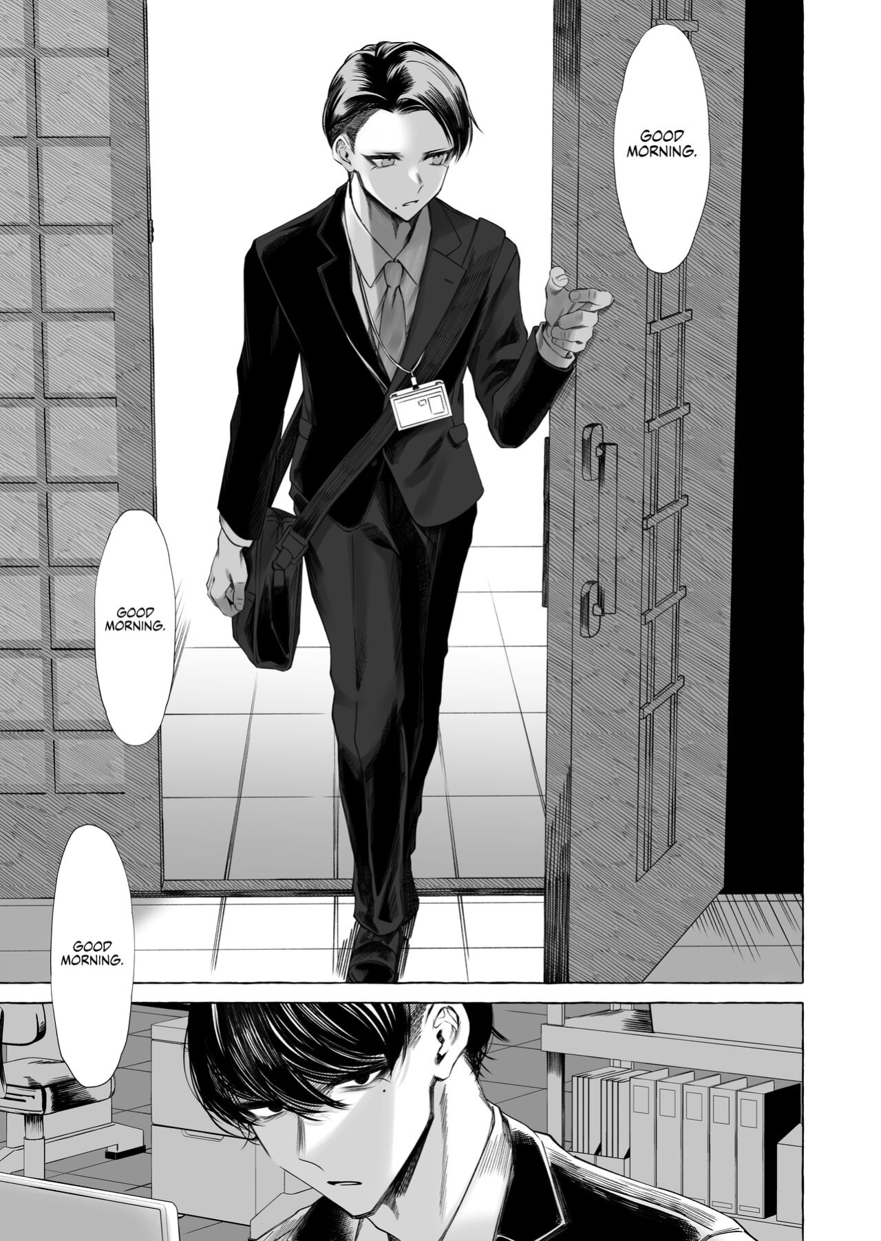 [Kaochuu Kingdom (Sisei)] Josou DeliHeal Yondara, Kaisha no Joushi ga Kita. | My Boss is a Cross-dressing Call Girl. [Danke fürs Lesen]
