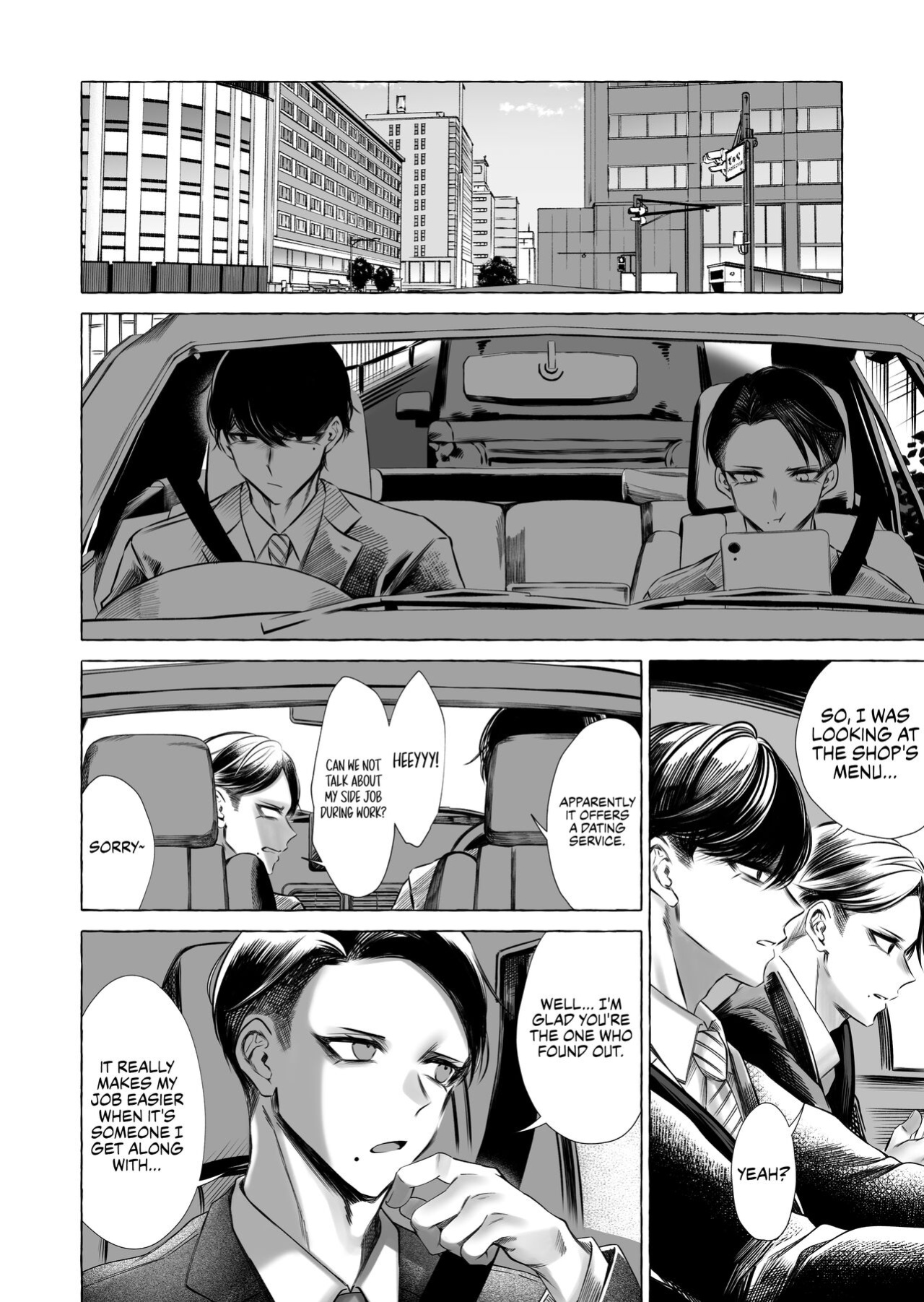 [Kaochuu Kingdom (Sisei)] Josou DeliHeal Yondara, Kaisha no Joushi ga Kita. | My Boss is a Cross-dressing Call Girl. [Danke fürs Lesen]