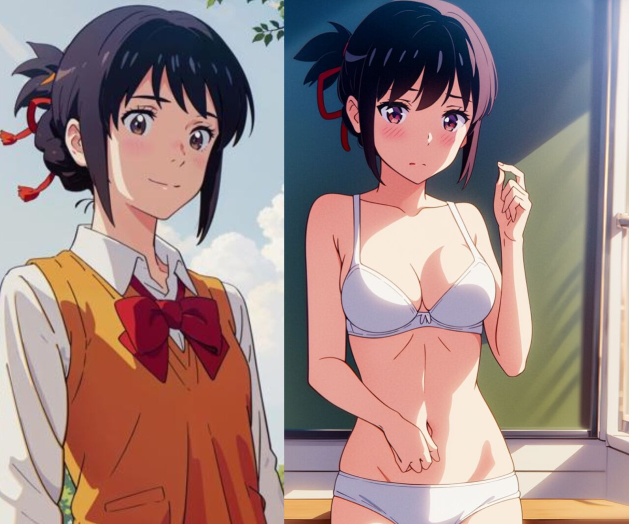 Shooting star (Kimi no Na wa. Another Side: Earthbound) [Ugeppa] (Colorized by mikakucoloring
