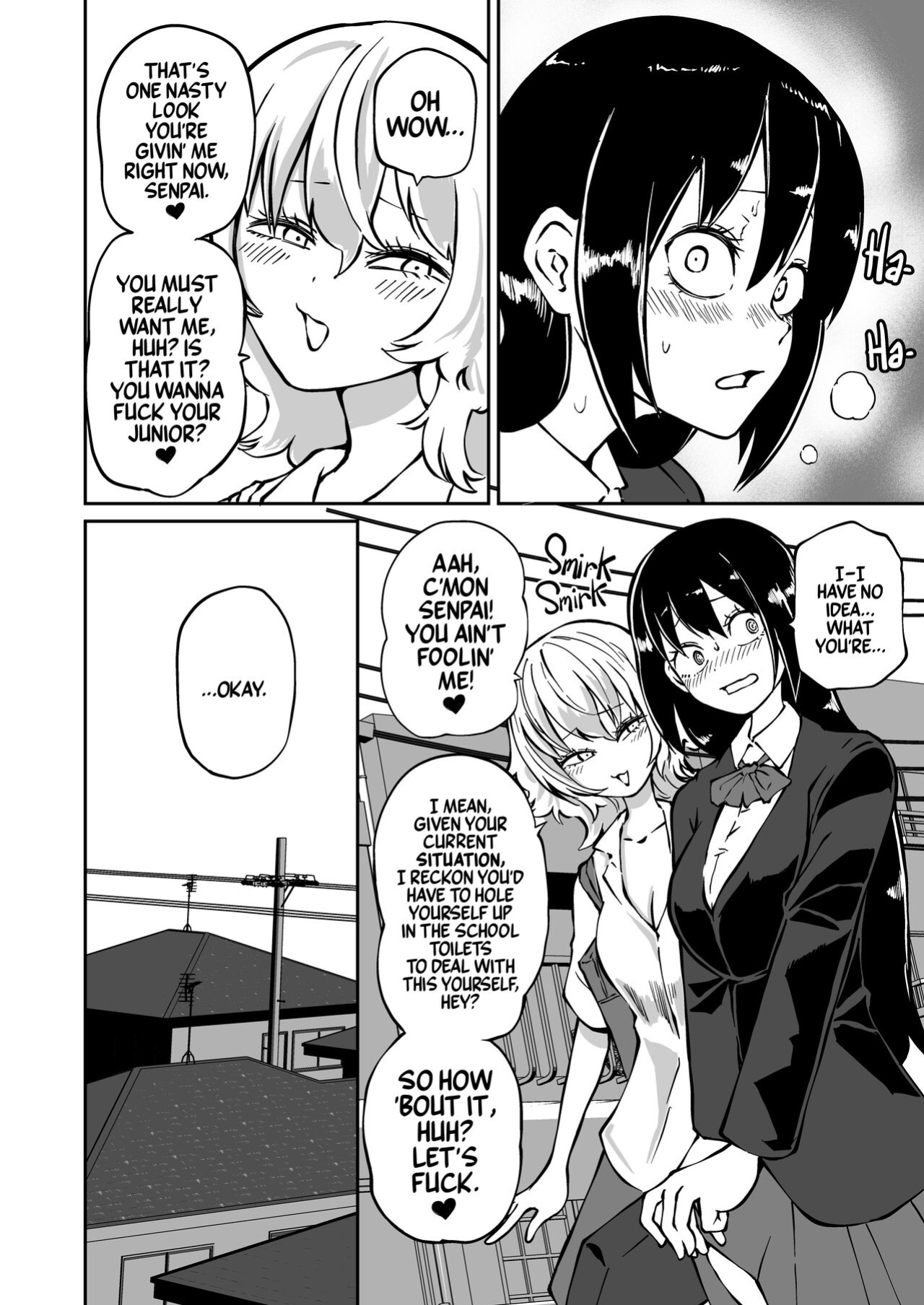 [Mikenekohanten (Sakamoto KAFKA)] Doutei Futanari Senpai Bitch Kouhai no Amaama Fudeoroshi | Virgin Futanari Gets Cherry Popped by Her Slutty Junior [Mr_Person Translation]