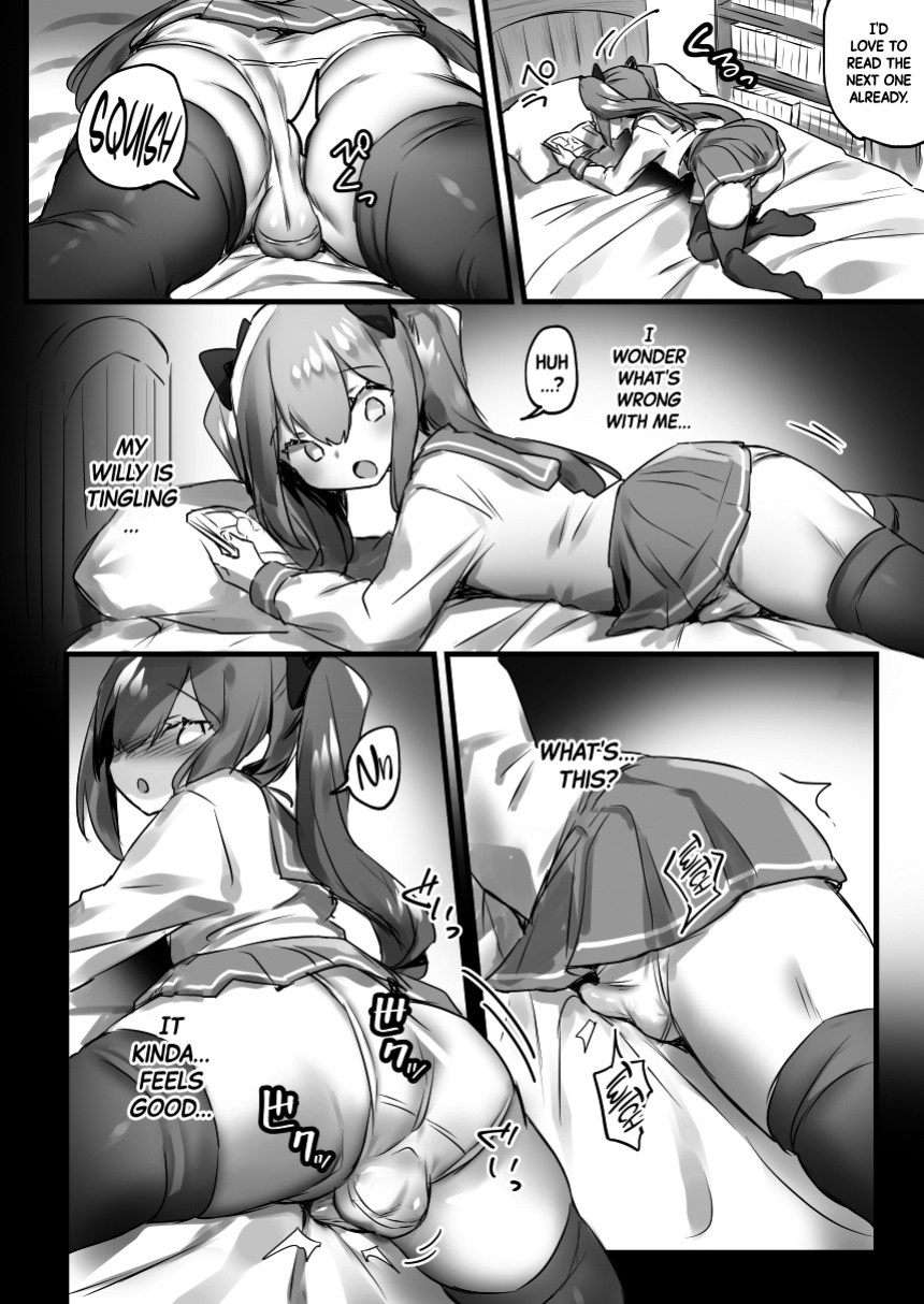[Pokoten] Otokonoko ga Yuka Ona de Seitsuu suru Manga | A Manga About The Sexual Awakening of a Trap by Dry Humping his own Bed [Black Grimoires]