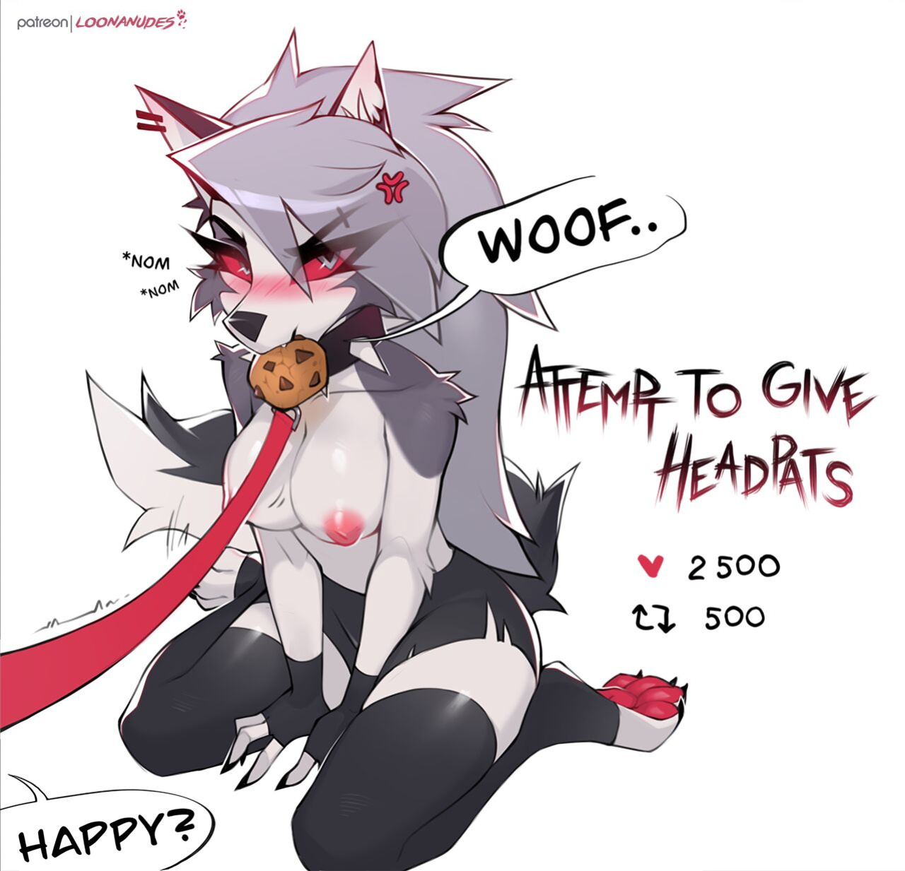 [LoonaNudes] Hellhound Obedience Training