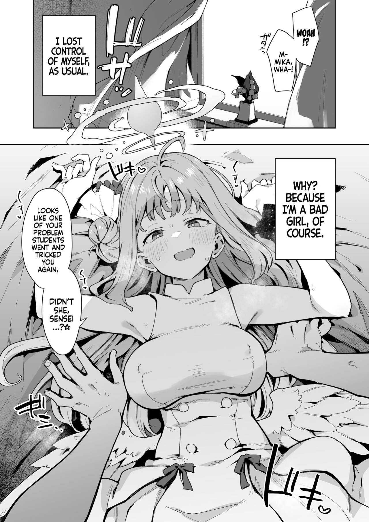 [Inbou no Teikoku (IN-KA of the Dead)] Waruiko Mika wa Oshiokisaretai | Mika Wants To Be Punished For Being A Bad Girl (Blue Archive) [head empty]