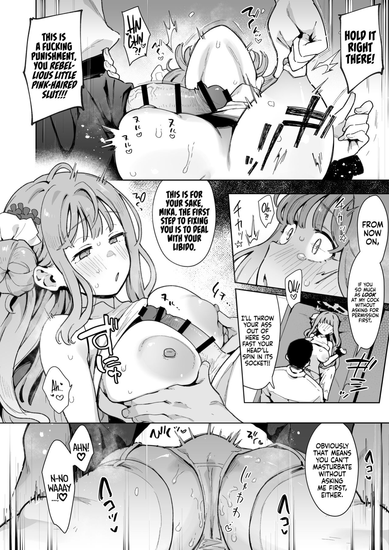 [Inbou no Teikoku (IN-KA of the Dead)] Waruiko Mika wa Oshiokisaretai | Mika Wants To Be Punished For Being A Bad Girl (Blue Archive) [head empty]