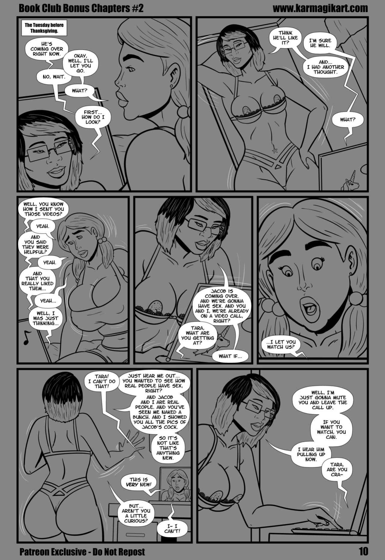 [Karmagik] Book Club: Bonus Chapters #2 [B&W / sketch]