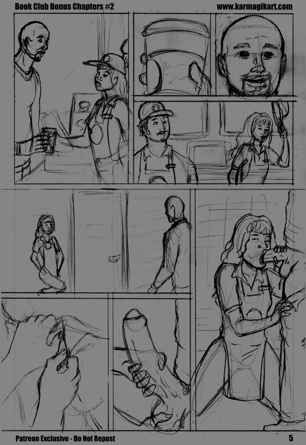 [Karmagik] Book Club: Bonus Chapters #2 [B&W / sketch]