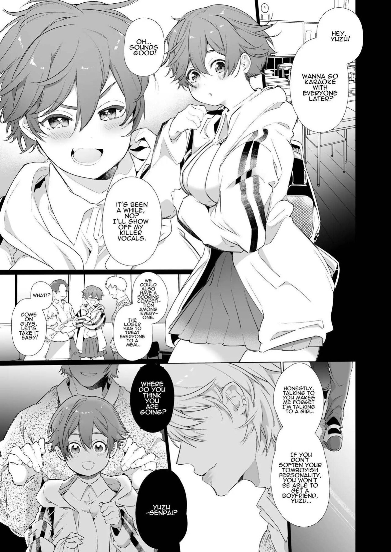 [Yatomomin (Yamamoto Tomomitsu)] Boyish Kanojo wa Toshishita S Kareshi no Dekiai Choukyou kara Nigerarenai | The Tomboy Can't Escape Her Ruthless Young Boyfriend's Training