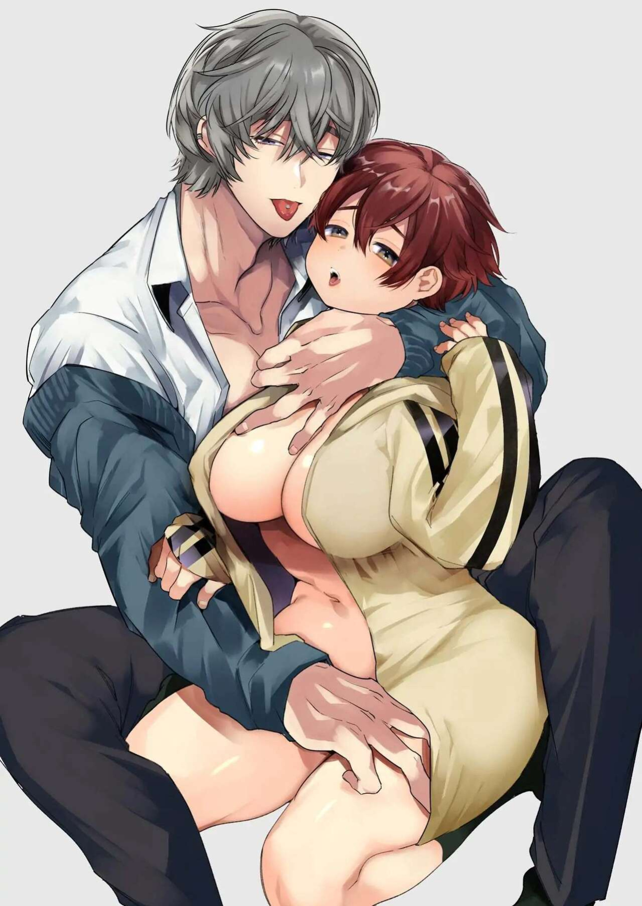 [Yatomomin (Yamamoto Tomomitsu)] Boyish Kanojo wa Toshishita S Kareshi no Dekiai Choukyou kara Nigerarenai | The Tomboy Can't Escape Her Ruthless Young Boyfriend's Training