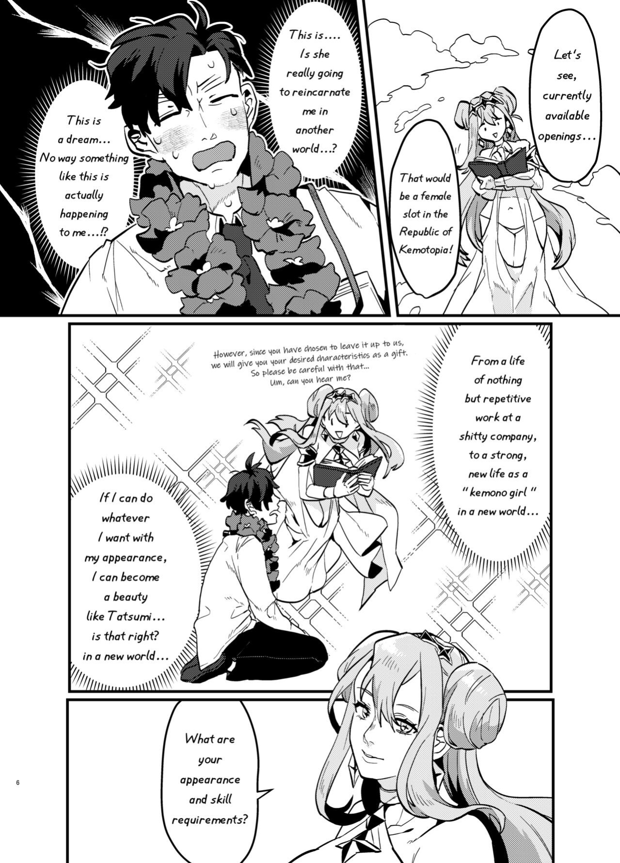 [Okett (Teko)] Tired Office Worker is Reincarnated In Another World TF and then Became A Female Kemono