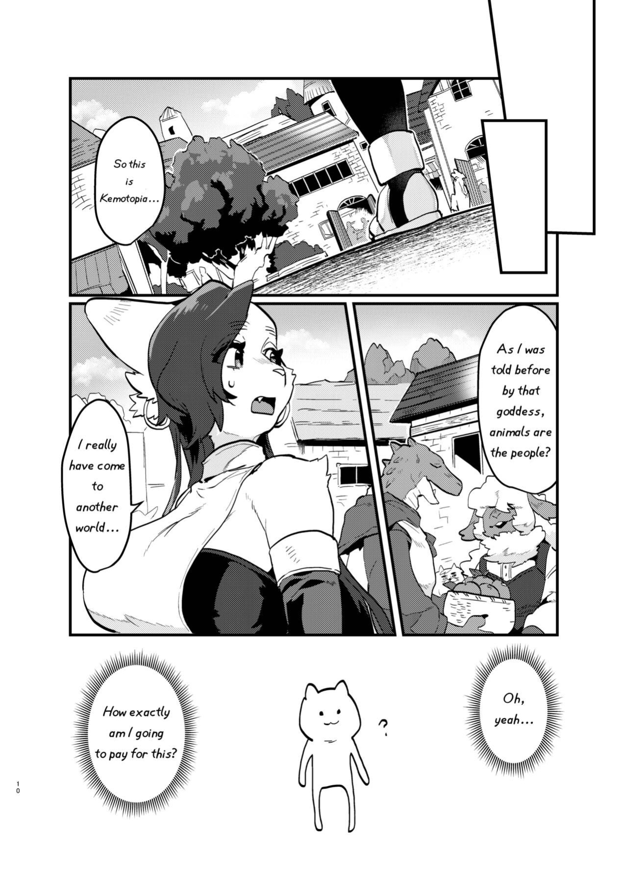 [Okett (Teko)] Tired Office Worker is Reincarnated In Another World TF and then Became A Female Kemono