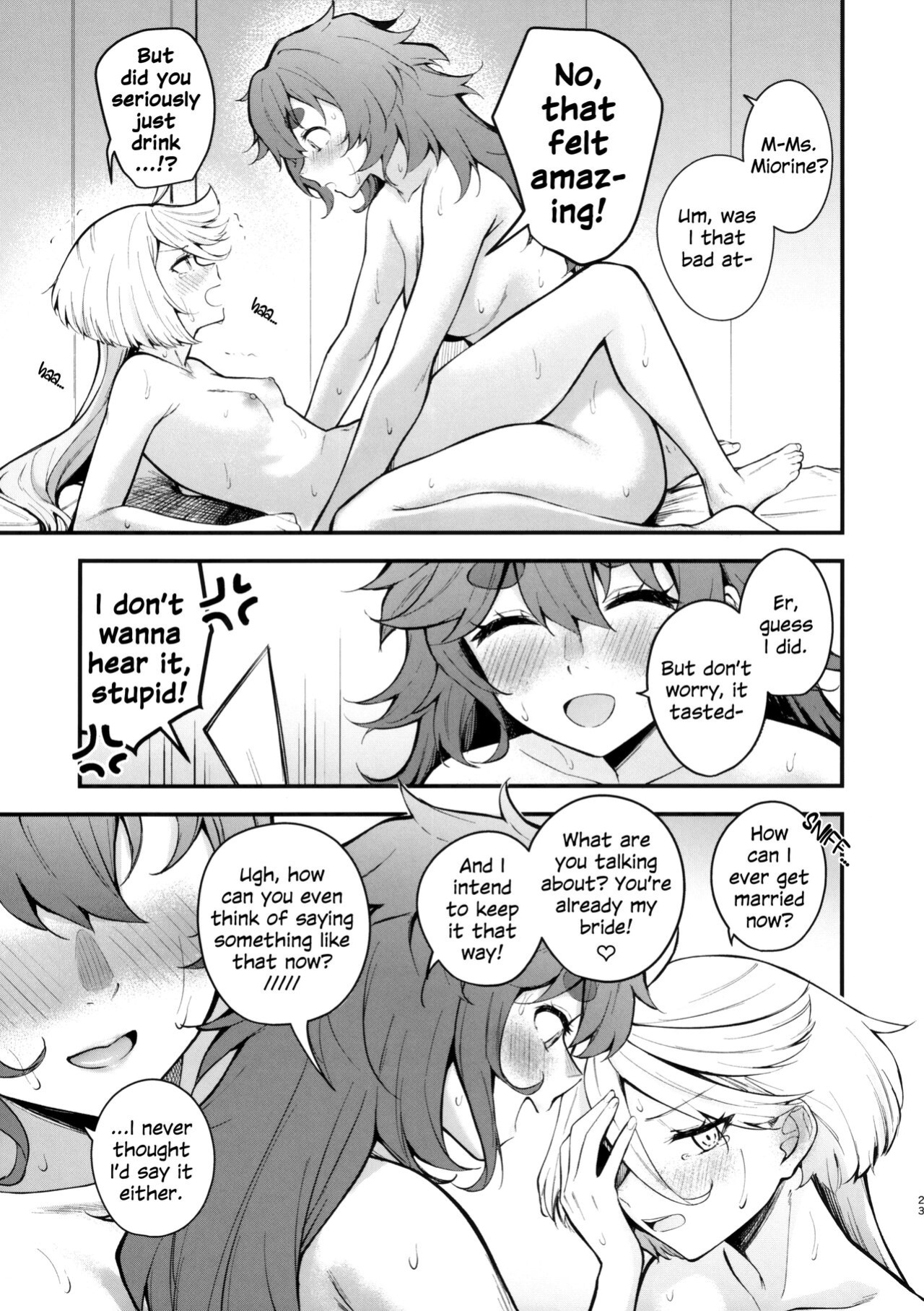 (C102) [Kitakujikan (Kitaku)] Watashi no Kawaii Hanayome-san | My Sweet Bride (Mobile Suit Gundam: The Witch from Mercury)
