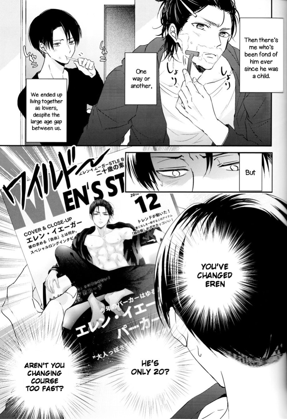 (C95) [UNAP! (Maine)] Bukiyou na Otona to Ijiwaruna Kareshi. | A clumsy adult and a nasty boyfriend (Shingeki no Kyojin) [yours truly]
