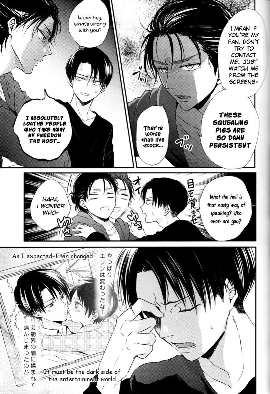 (C95) [UNAP! (Maine)] Bukiyou na Otona to Ijiwaruna Kareshi. | A clumsy adult and a nasty boyfriend (Shingeki no Kyojin) [yours truly]