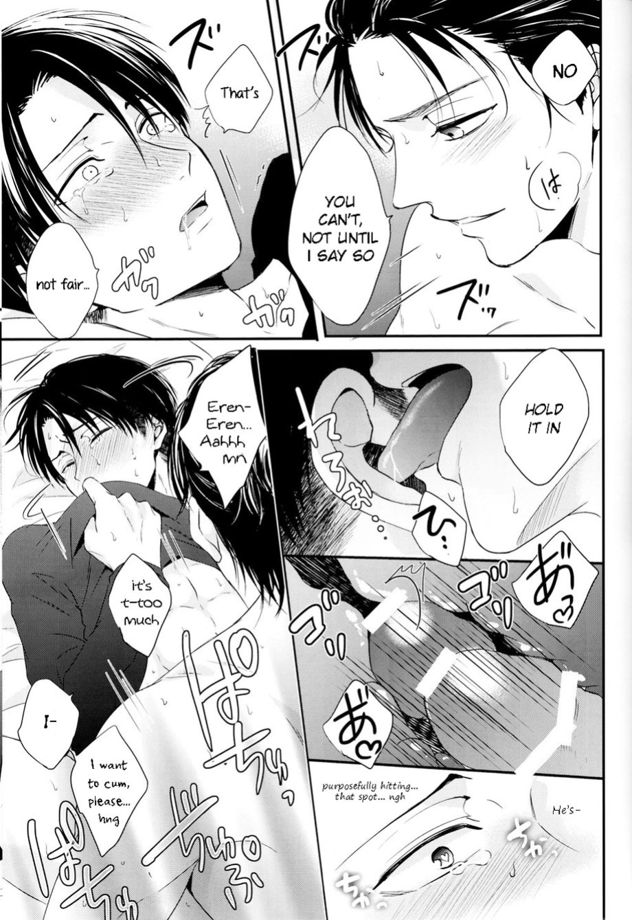 (C95) [UNAP! (Maine)] Bukiyou na Otona to Ijiwaruna Kareshi. | A clumsy adult and a nasty boyfriend (Shingeki no Kyojin) [yours truly]