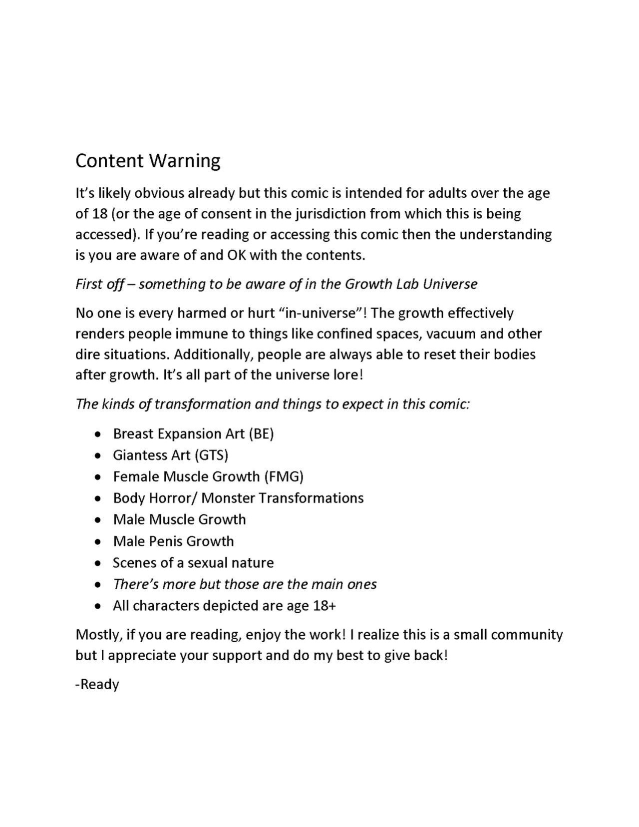 [Readyart] Growth Lab - Issue #14-15 (Michelle)