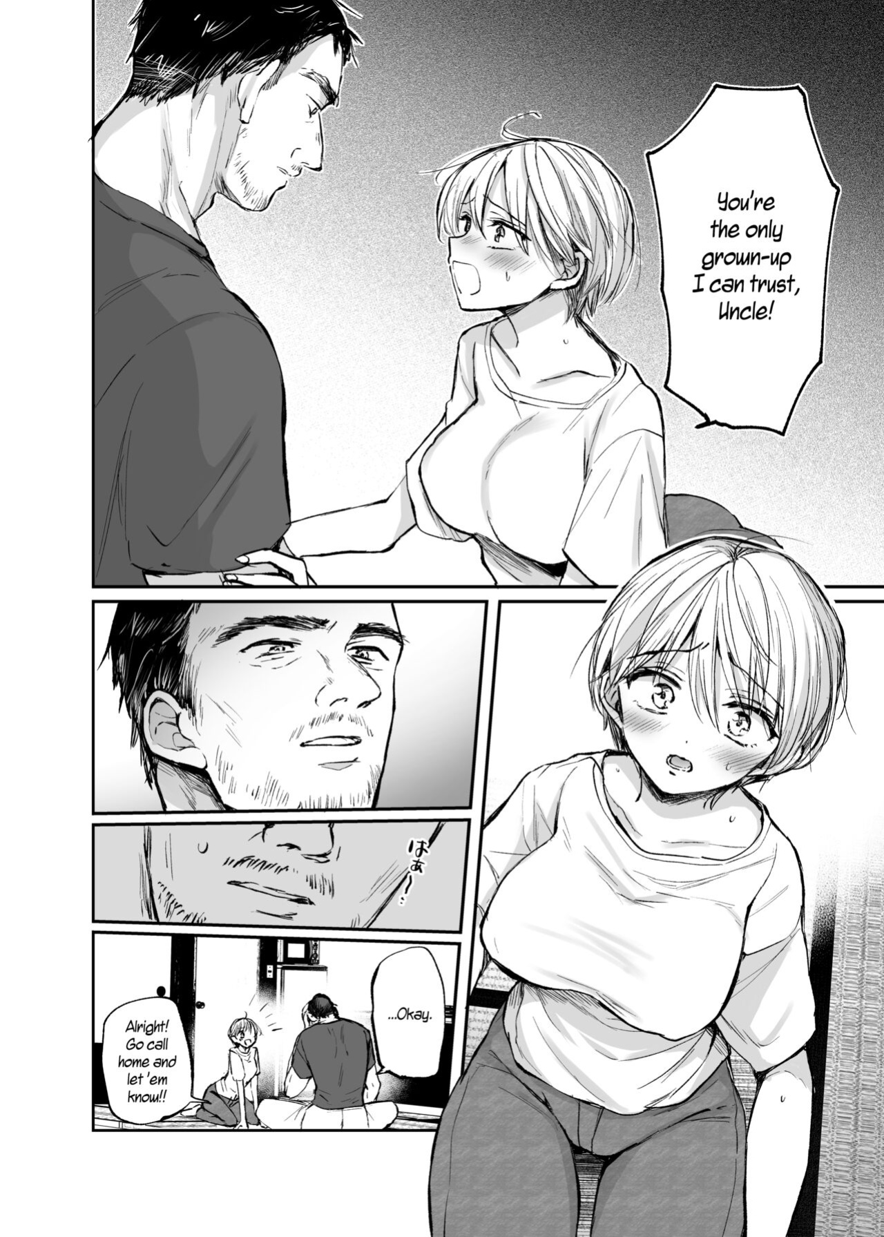 [Tetsukazuno Ao. (Emilio)] Nyotaika Shita Ore wa, Oji-san ni... | I Became a Woman, and my Uncle... [WisdomWapiti]