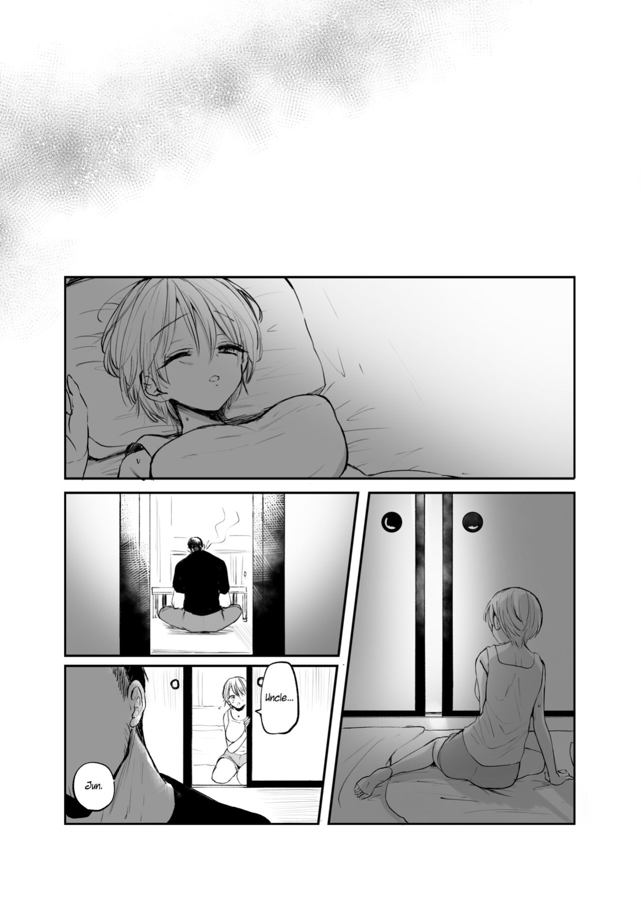 [Tetsukazuno Ao. (Emilio)] Nyotaika Shita Ore wa, Oji-san ni... | I Became a Woman, and my Uncle... [WisdomWapiti]