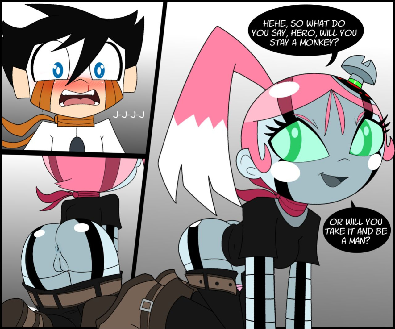 Jinmay and other gals from Super Robot Monkey Team Hyper Force Go! (But it's mostly Jinmay)