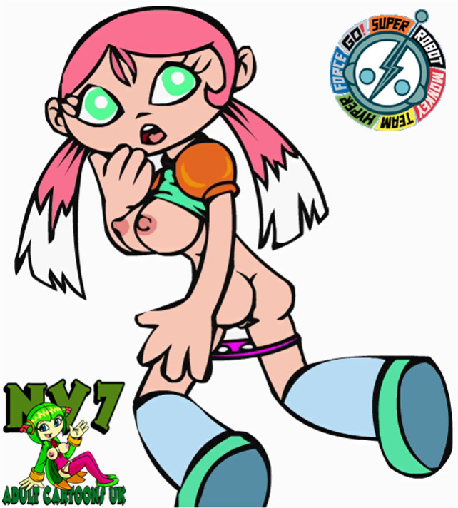 Jinmay and other gals from Super Robot Monkey Team Hyper Force Go! (But it's mostly Jinmay)