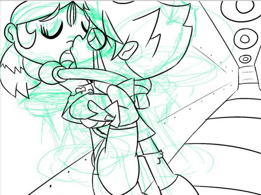 Jinmay and other gals from Super Robot Monkey Team Hyper Force Go! (But it's mostly Jinmay)