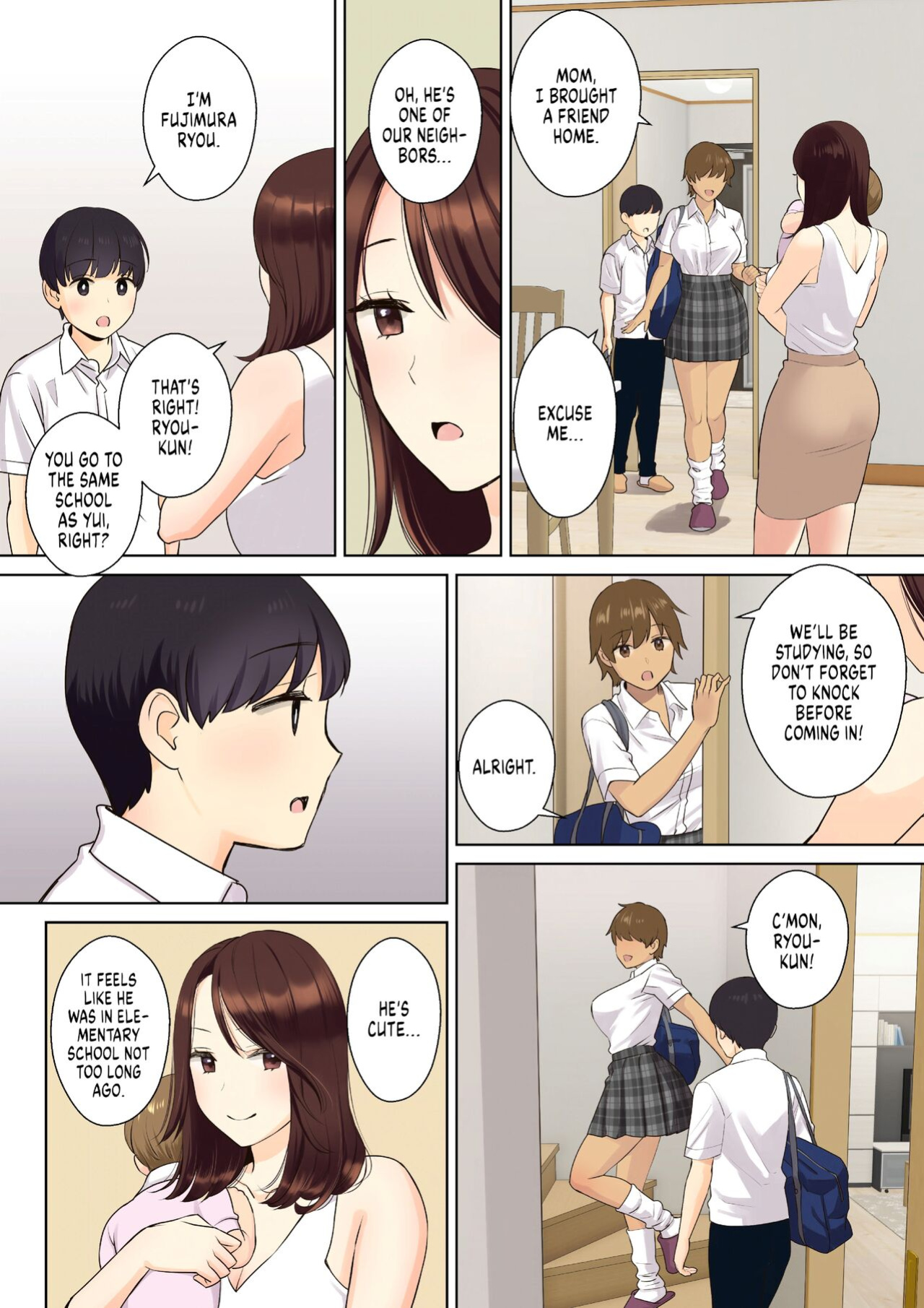 [Ooshima Aki] How My Girlfriend's Mom Took My Virginity 1 [FuDeORS] [Uncensored]