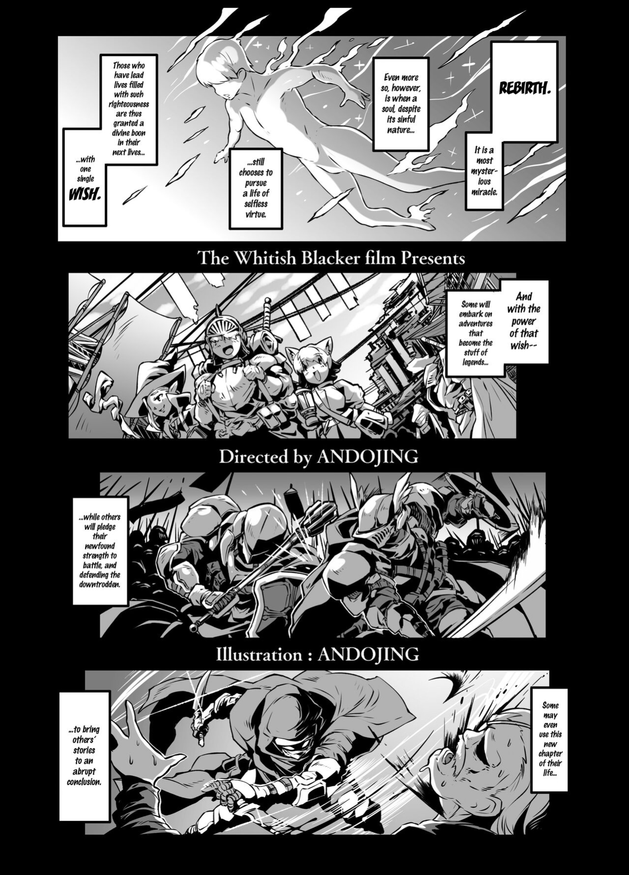 [Whitish Blacker (Andojing)] Isekai Tensei no Megami-sama to Noukou Jounetsu Fudeoroshi Seikou | Virgin Boy who has Passionate Sex with the Goddess Responsible for their Reincarnation into Another World