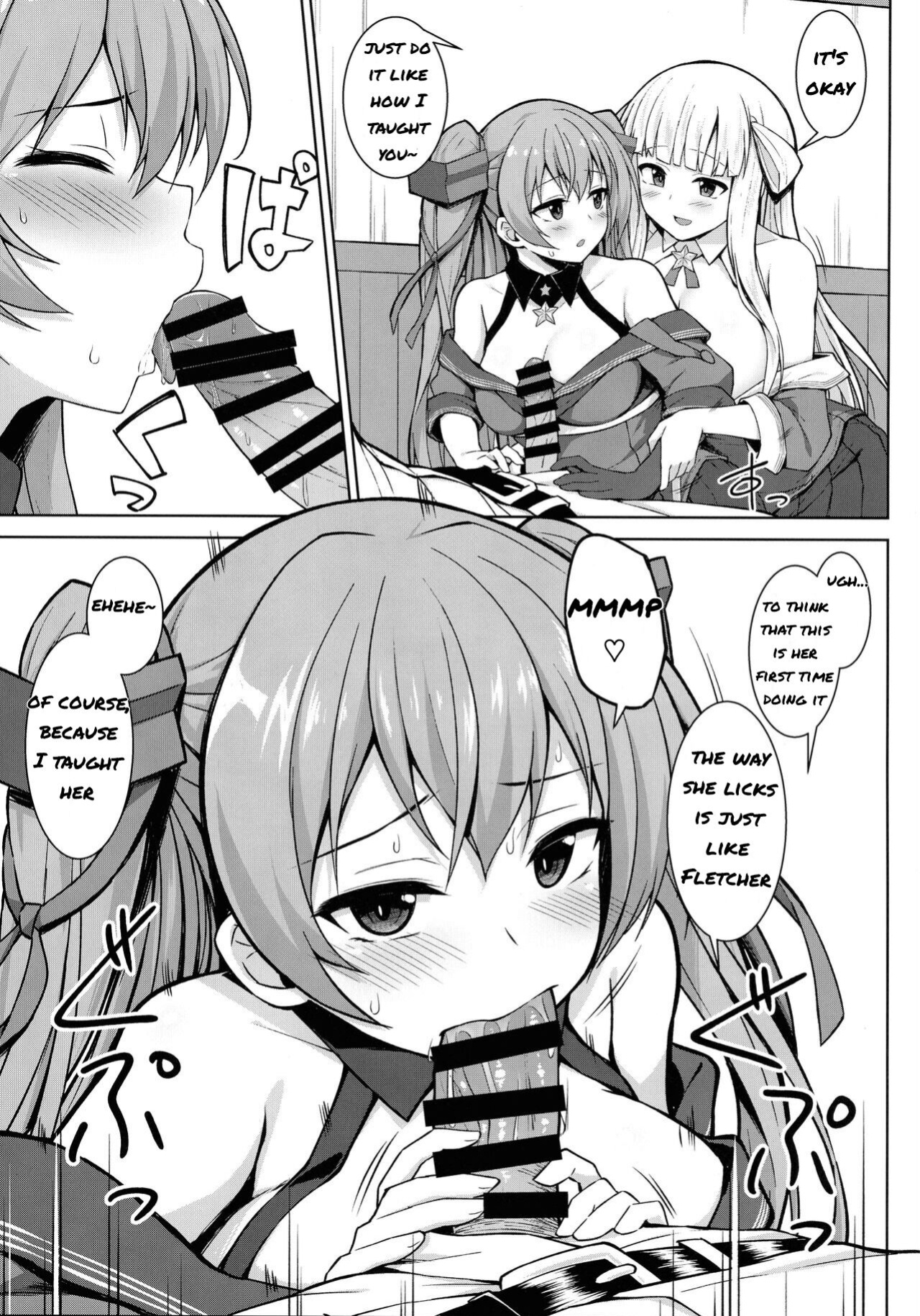 (C99) [Sirotaruto (Kami-ba Kotaru)] Sankyuu-chuu no Fletcher ni Johnston ga Kuwawatte Futari de Aka-chan o Ninshin suru Hon (Kantai Collection -KanColle-)