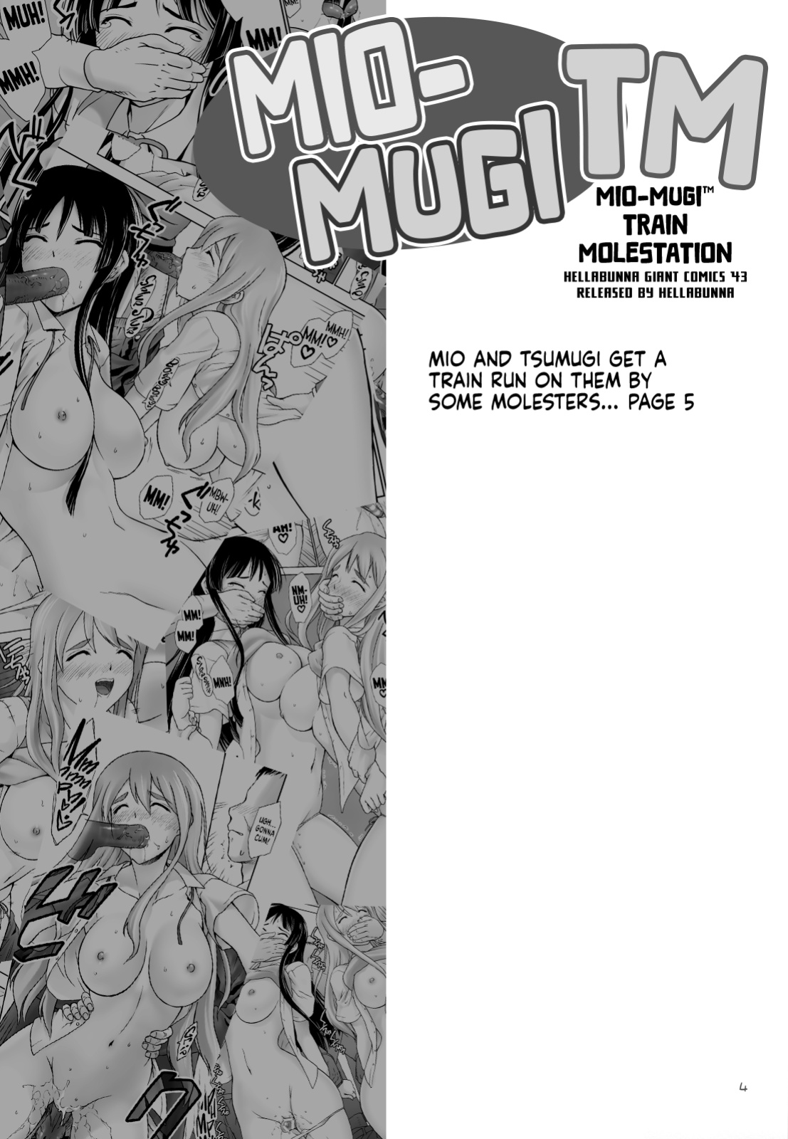 (C78) [Hellabunna (Iruma kamiri)] Mio-Mugi Train Molestation | MIO-MUGi Densya Chikan (K-ON!) [head empty]