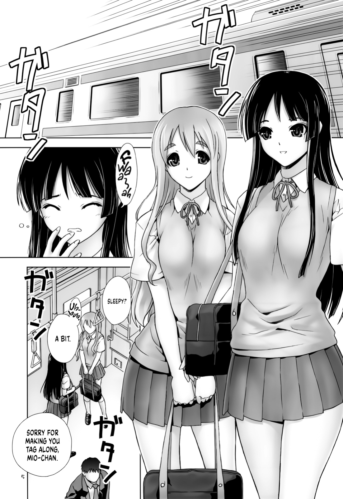 (C78) [Hellabunna (Iruma kamiri)] Mio-Mugi Train Molestation | MIO-MUGi Densya Chikan (K-ON!) [head empty]