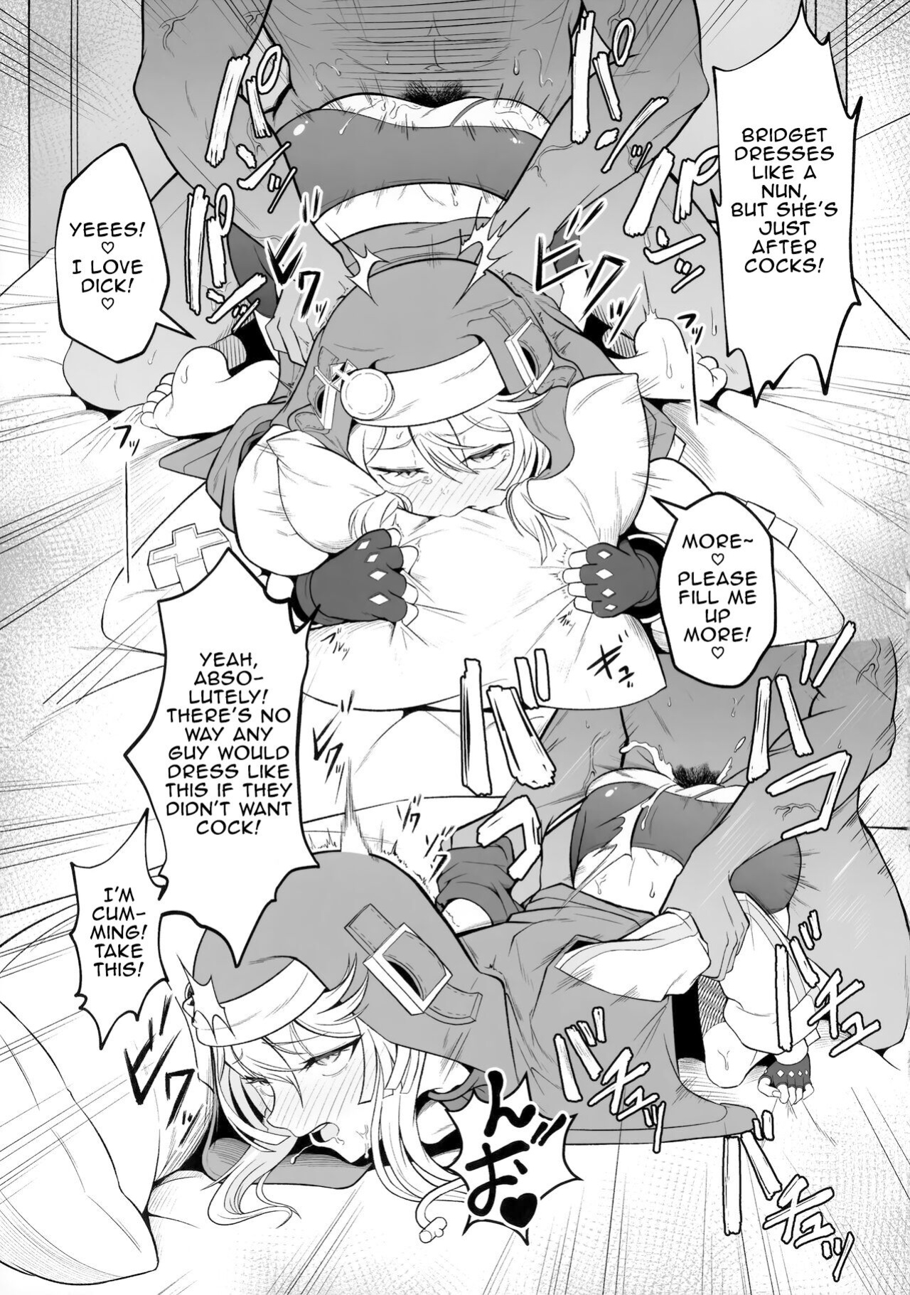 (C101) [Strange hatching (Syakkou)] Bridget-kun no Ohineri Jijou | The Matter of Bridget's Offerings (Guilty Gear) [superzombie42]
