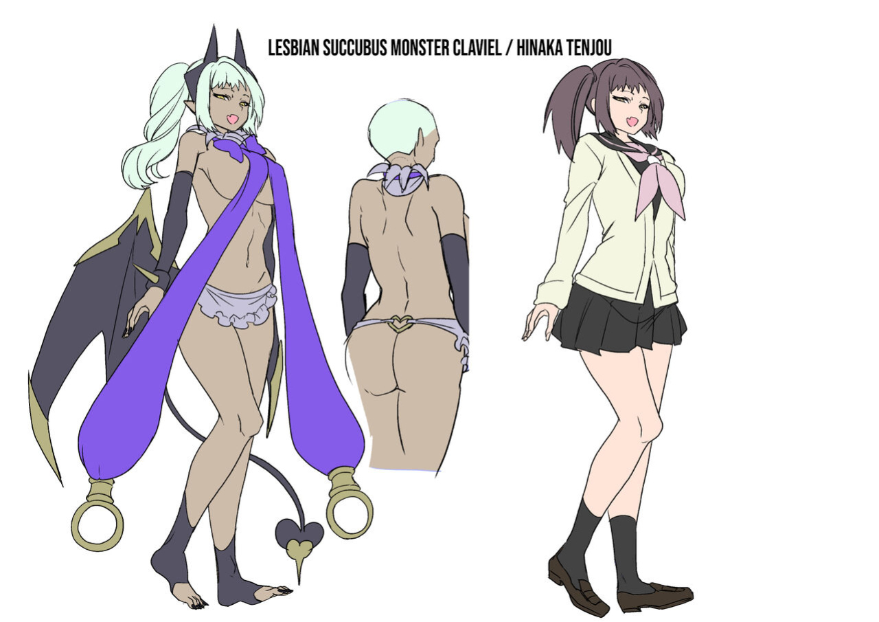 [Hawk Bit (Kouji)] Ani (Mahou Shoujo) vs Imouto (Les Succubus Kaijin) | Older Brother (Magical Girl) vs Little Sisters (Lesbian Succubi Monsters) [Black Grimoires]