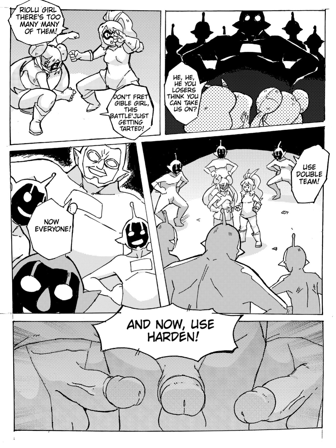 [Beck Cartoons] Riolu Girl & Gible Girl: Pound Town (Pokemon)