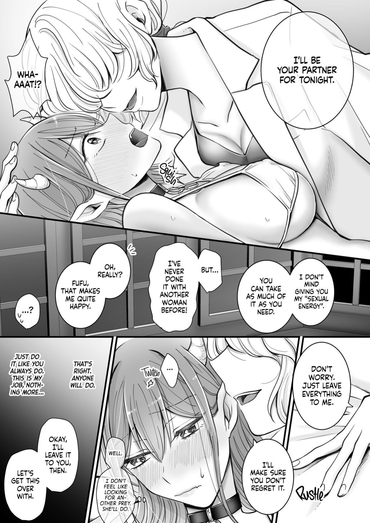 [U League (Yusuri)] Yuri de Succubus! ~Inma no Atashi ga Ningen no Onna ni Koi da Nante!~ | Yuri de Succubus Vol. 1 - I Can't Believe I Fell for a Human! [Noca Scans]