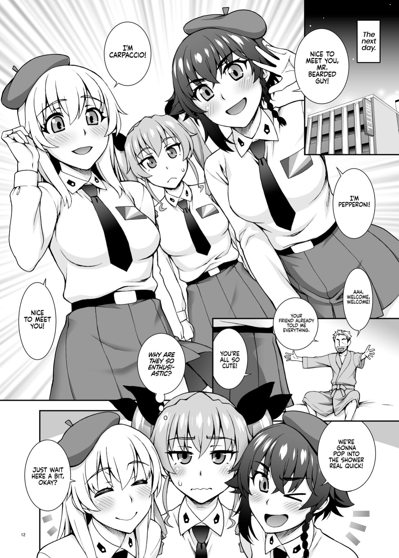 [Kabayakiya (Unagimaru)] PIZZA & BEARD (Girls und Panzer)