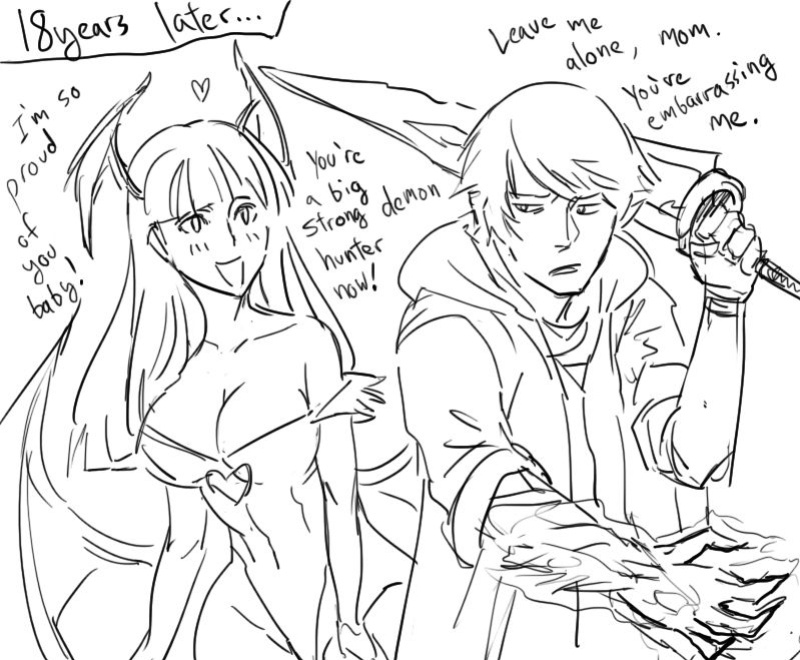 [BB (Baalbuddy)] Nero's Mom (Devil May Cry x Darkstalkers)