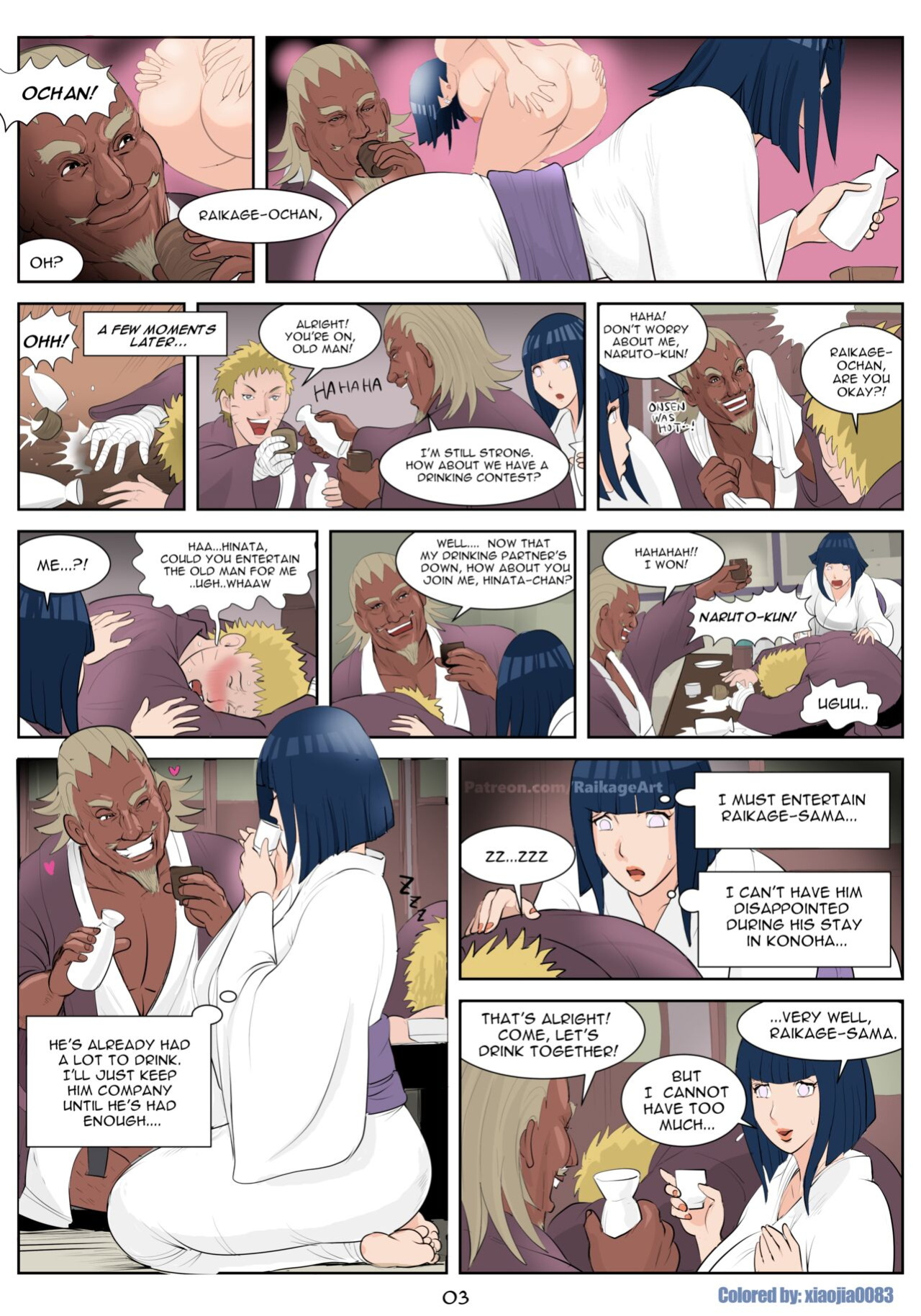 [RaikageArt] Hidden Affair of Konoha [Colored by: xiaojia0083]