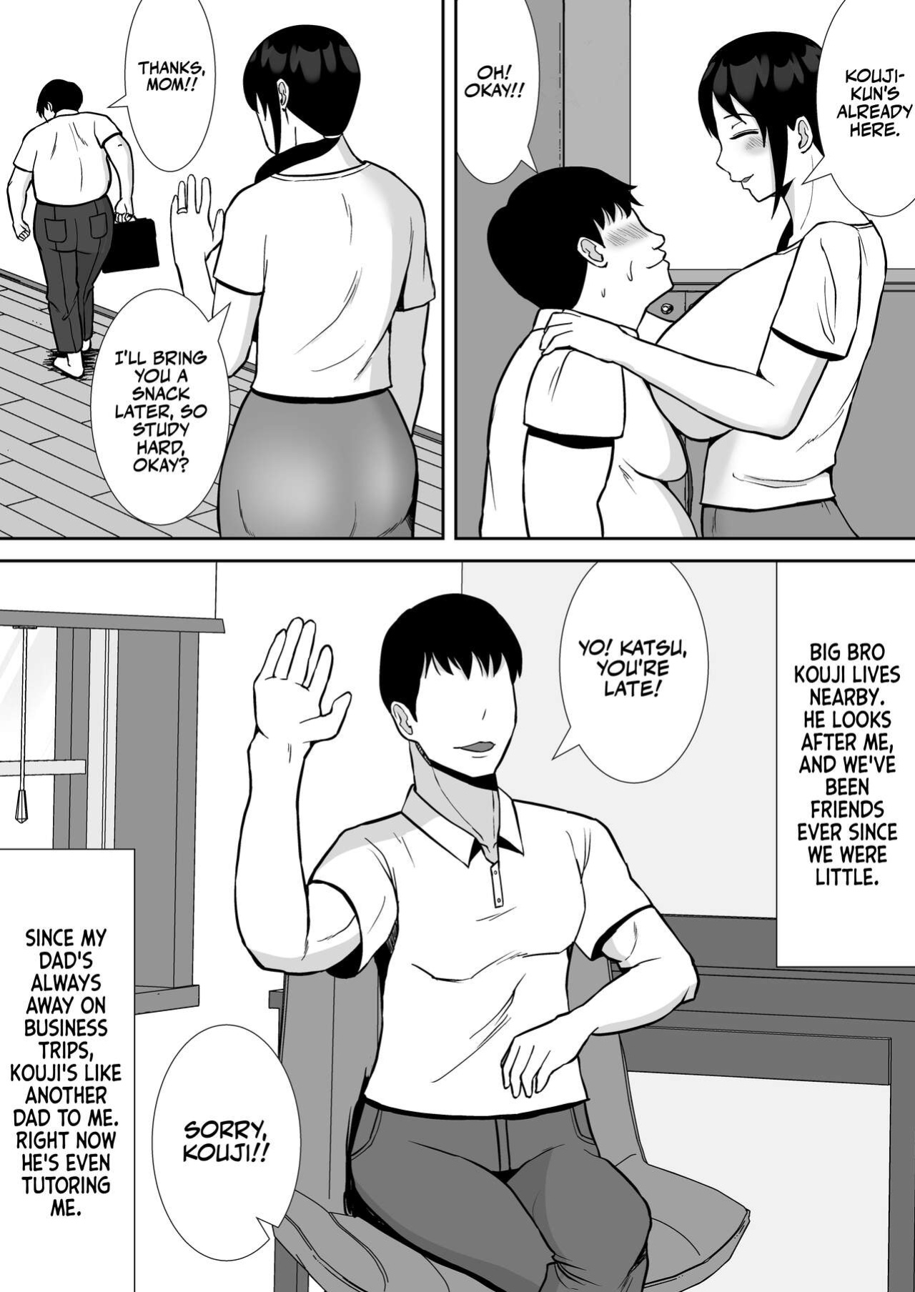 [Smells Like] Daisuki na Kaa-san ga, Boku to Naka ga Ii Kinjo no Onii-chan to Tsukiau Koto ni Natta Hanashi | How My Beloved Mother Ended Up Dating My Close Neighborhood Friend [Team Ama2]