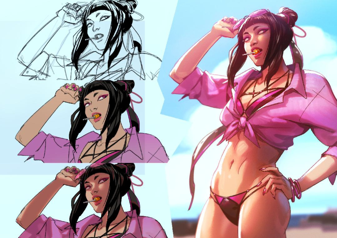 Pink Spider