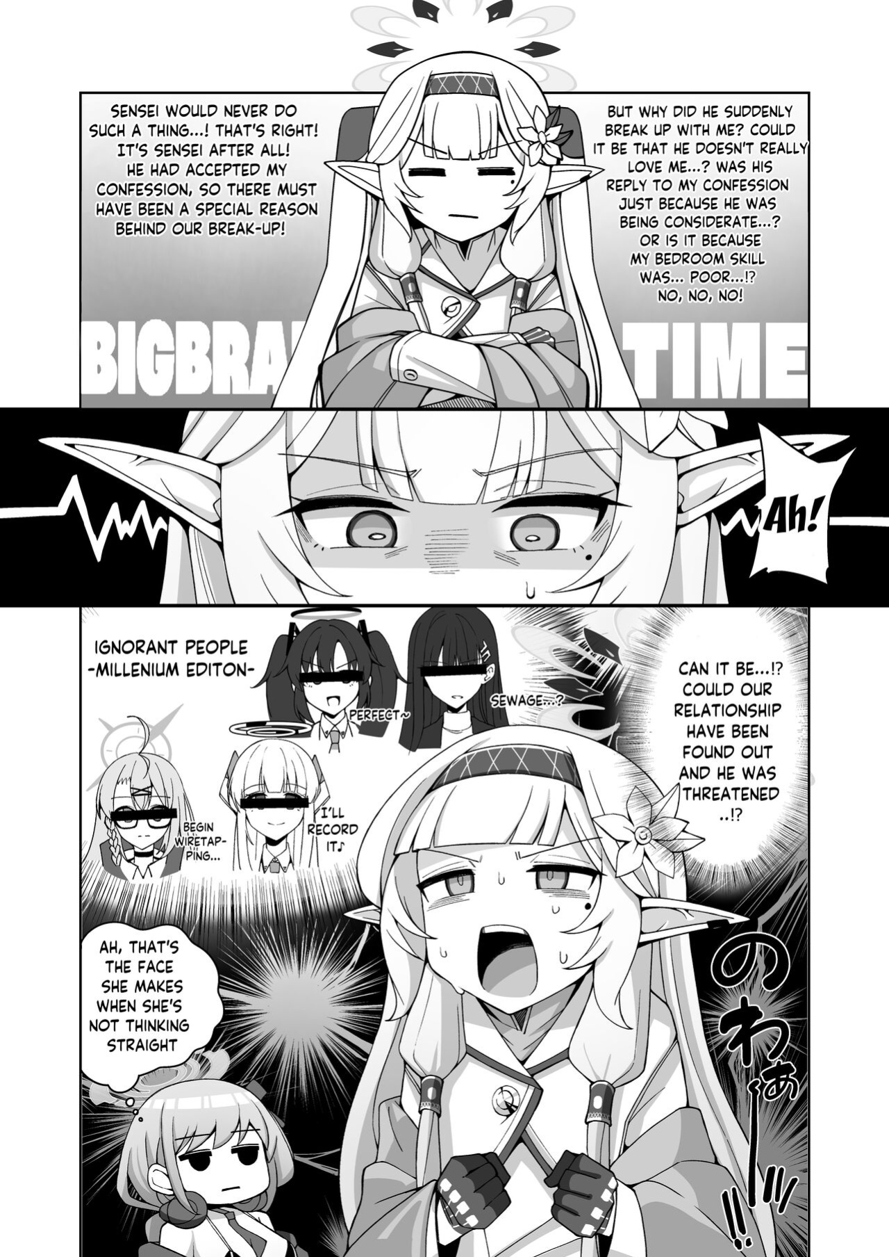 [Gaikotsu no Spare Rib (Kurohagane)] Zenchi, Arui wa Zen Oroka. | Omniscience, or perhaps inscience. (Blue Archive)