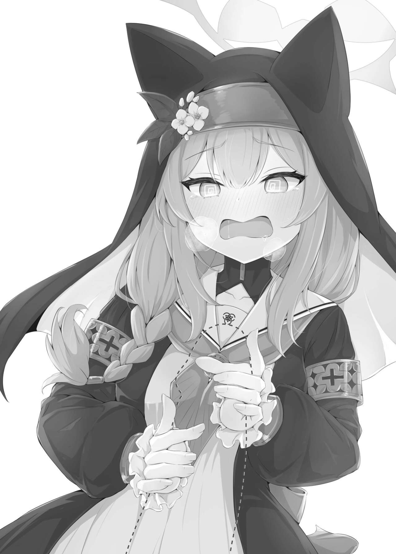 Fluid Liquid (Nukui Ajishio)] Mari ga Sensei no Gorippa-sama o Ukkari Mite Shimatta Kekka...! | What came about after Mari accidentally peeked at Sensei's Mr. Massive (Blue Archive) [Kivotos Cultured Nuns Scans]