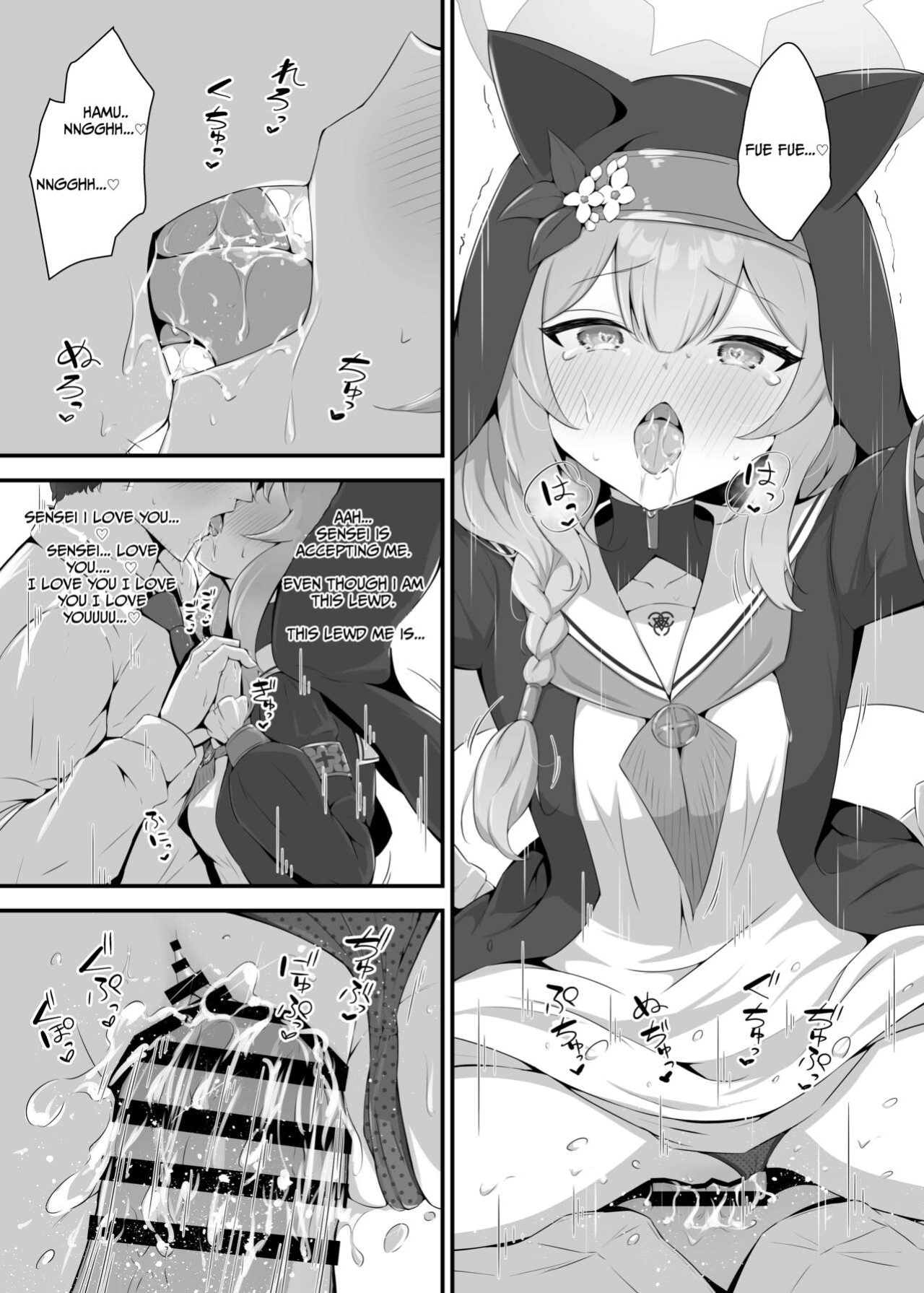 Fluid Liquid (Nukui Ajishio)] Mari ga Sensei no Gorippa-sama o Ukkari Mite Shimatta Kekka...! | What came about after Mari accidentally peeked at Sensei's Mr. Massive (Blue Archive) [Kivotos Cultured Nuns Scans]