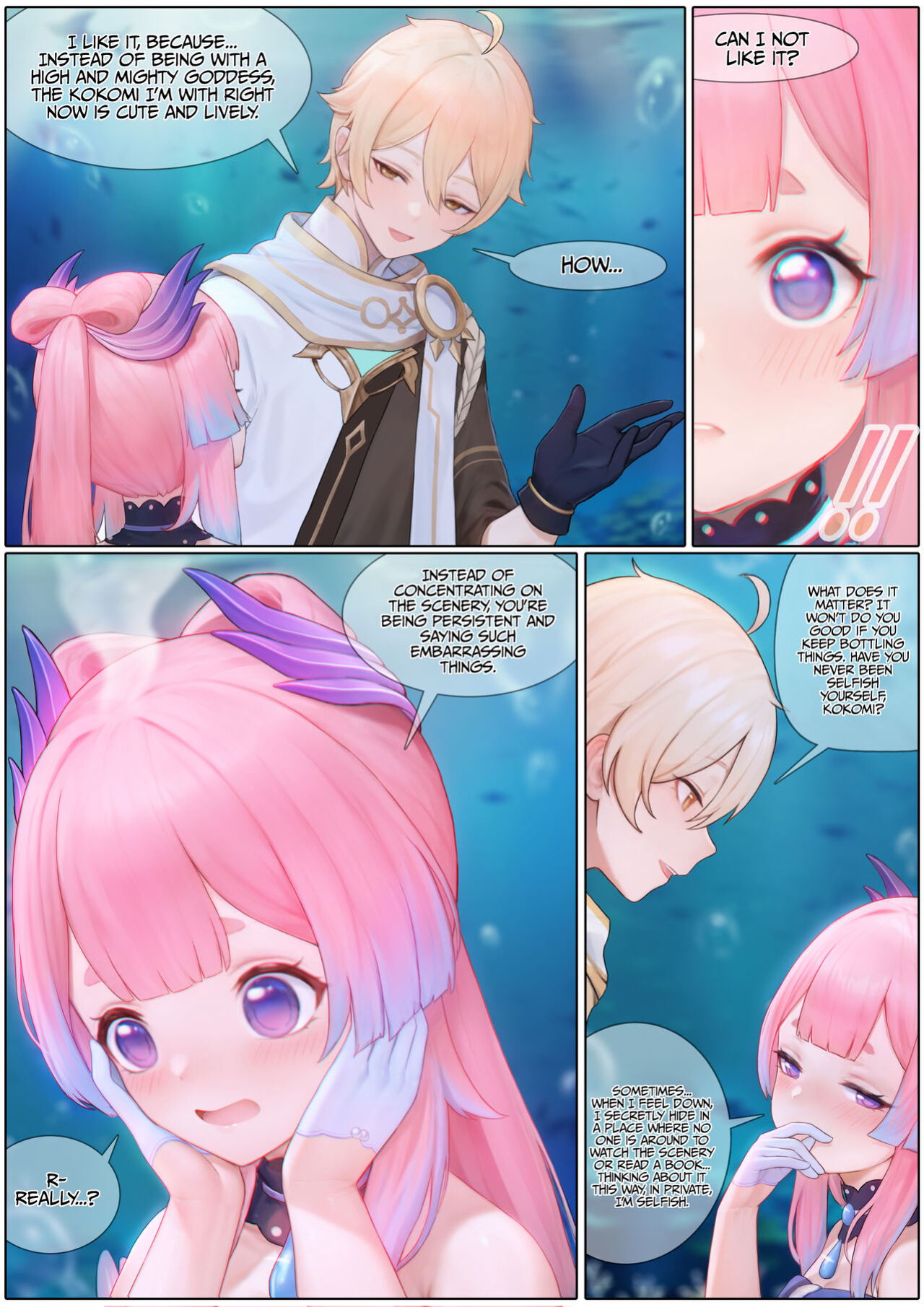 [Reikoku na Haizara] Flustered Kokomi (Genshin Impact) [LunaticSeibah + Papo41]