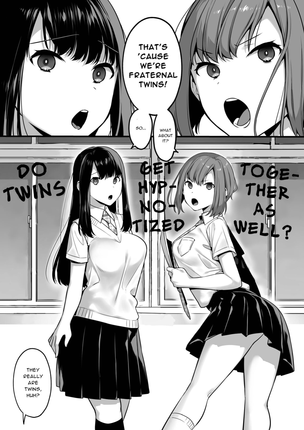 [U-RaL (Yamanashi Yuuya)] Futagotte Saiminjutsu ni Kakaru no mo Douji Nandesuka? | Do Twins Get Hypnotized At The Same Time? [Daddy Scan Me Harder!]