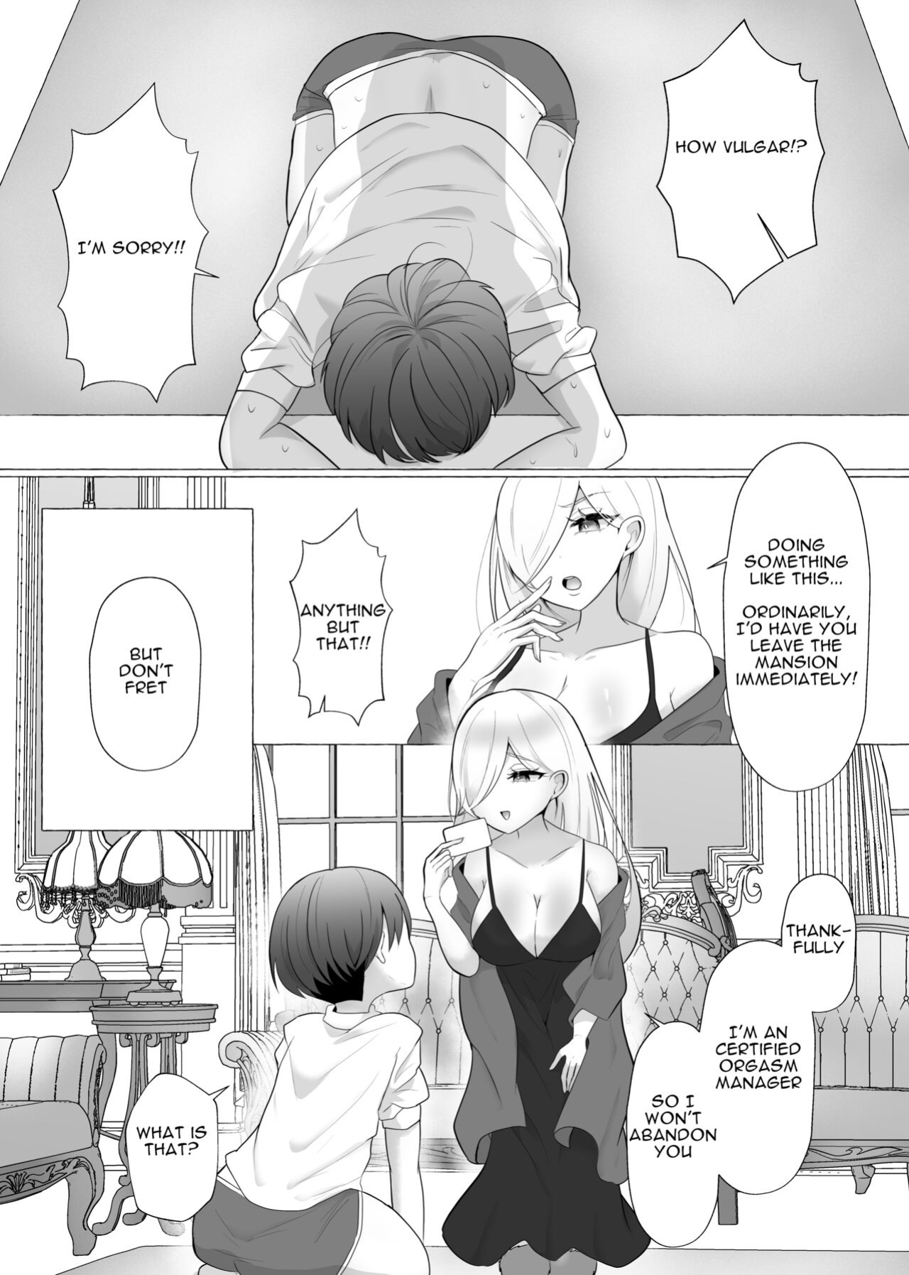 [Dokutoku no M (Sagano Katsuma, Akatsuki Shion)] Official Orgasm Manager Number 20XX00184, Yukinaka Sasame [ENG]