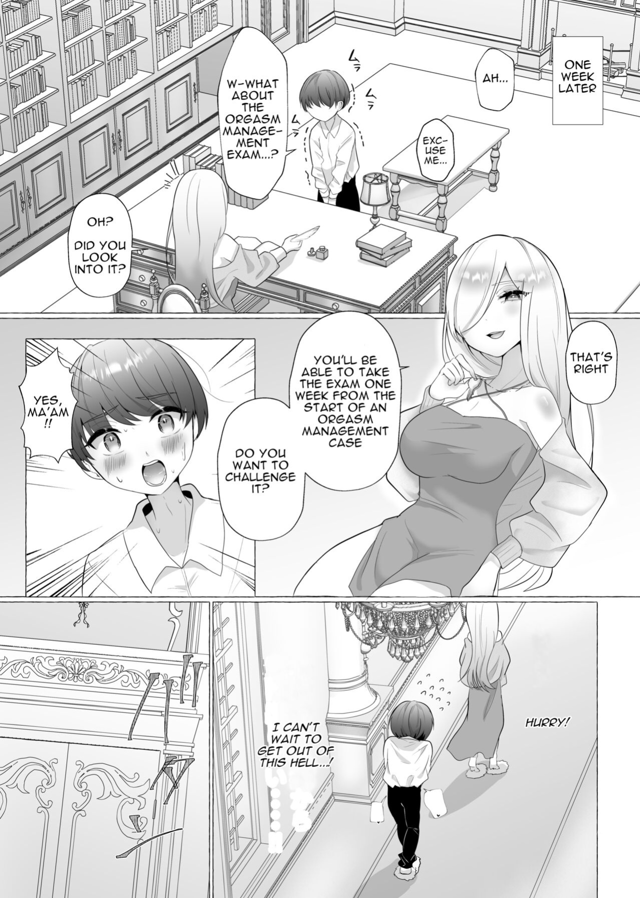 [Dokutoku no M (Sagano Katsuma, Akatsuki Shion)] Official Orgasm Manager Number 20XX00184, Yukinaka Sasame [ENG]