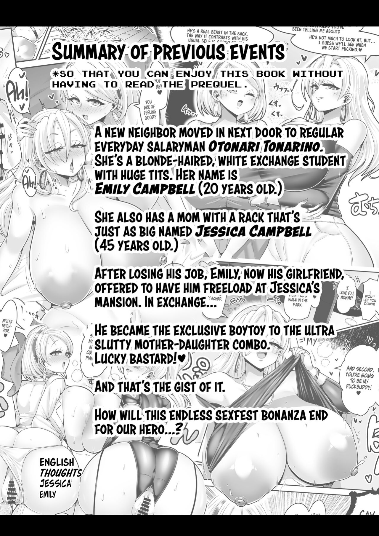 [Shinshunshantonshou (Bukatsu)] H Daisuki Kinpatsu Hakujin Bakunyuu Ryuugakusei ga Tonari no Heya ni Hikkoshite Kita!! 3 ~ Bakunyuu oyako o ore no tsuma ni shita!!~ {head empty}