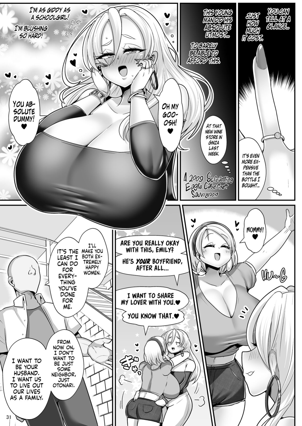 [Shinshunshantonshou (Bukatsu)] H Daisuki Kinpatsu Hakujin Bakunyuu Ryuugakusei ga Tonari no Heya ni Hikkoshite Kita!! 3 ~ Bakunyuu oyako o ore no tsuma ni shita!!~ {head empty}