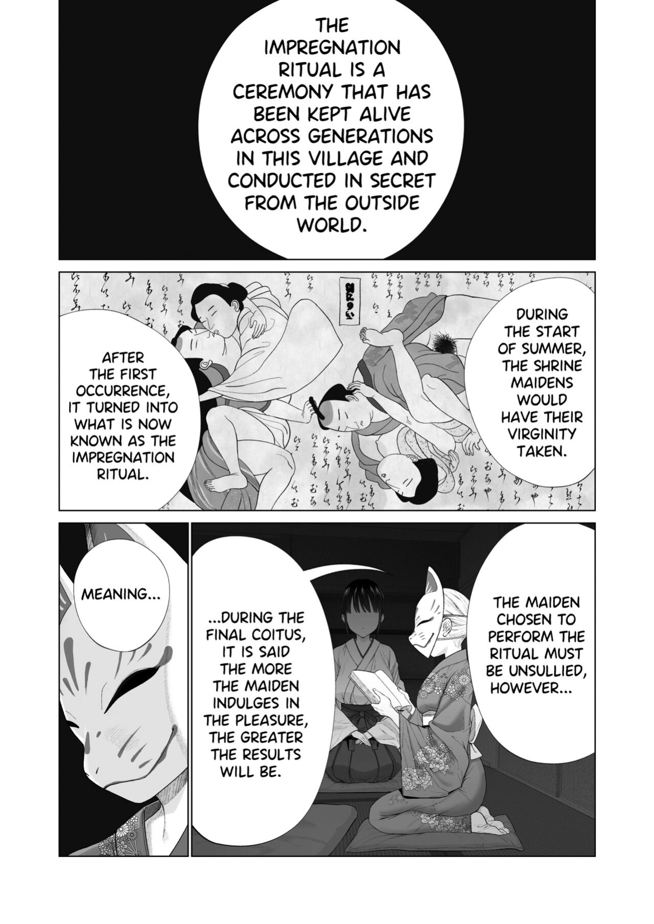 [Mitsume no Mitsumame (Yoikorogashi)] Inyou no Gi | The Impregnation Ritual [Shiromaru]